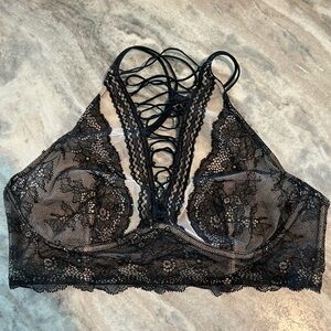 Victoria's Secret Black Lace Strappy Bralette